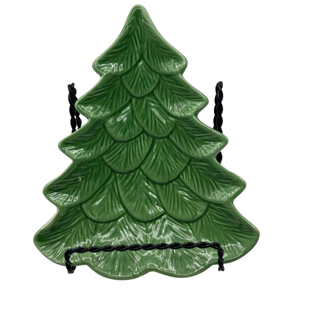 Hallmark Christmas Tree Candy Dish Ceramic Fir Decorative Trinket Jewelry